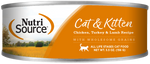 Voir l’image dans la galerie, NutriSource - Chat &amp; Chaton Pâté de Poulet, Dinde et Agneau - Nourriture Humide pour Chats