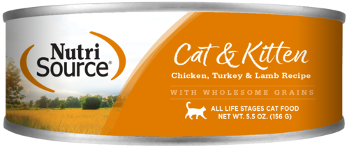 NutriSource - Chat & Chaton Pâté de Poulet, Dinde et Agneau - Nourriture Humide pour Chats