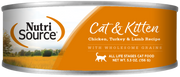 NutriSource - Chat & Chaton Pâté de Poulet, Dinde et Agneau - Nourriture Humide pour Chats