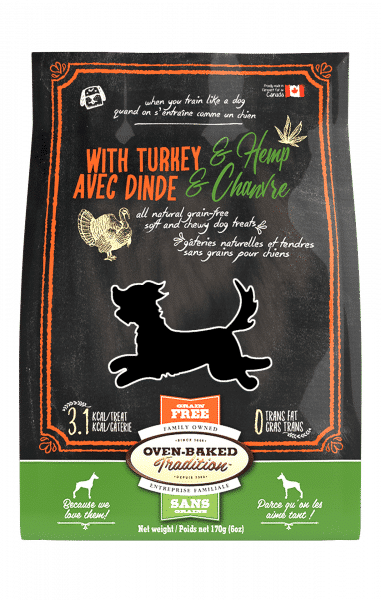 OBT Gâteries Chien Tendre Dinde & Chanvre SG 170g