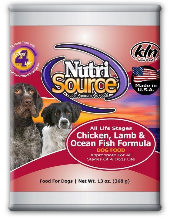 NutriSource - Chien Pâté de Poulet, Agneau et Poisson de Mer - Nourriture Humide pour Chiens
