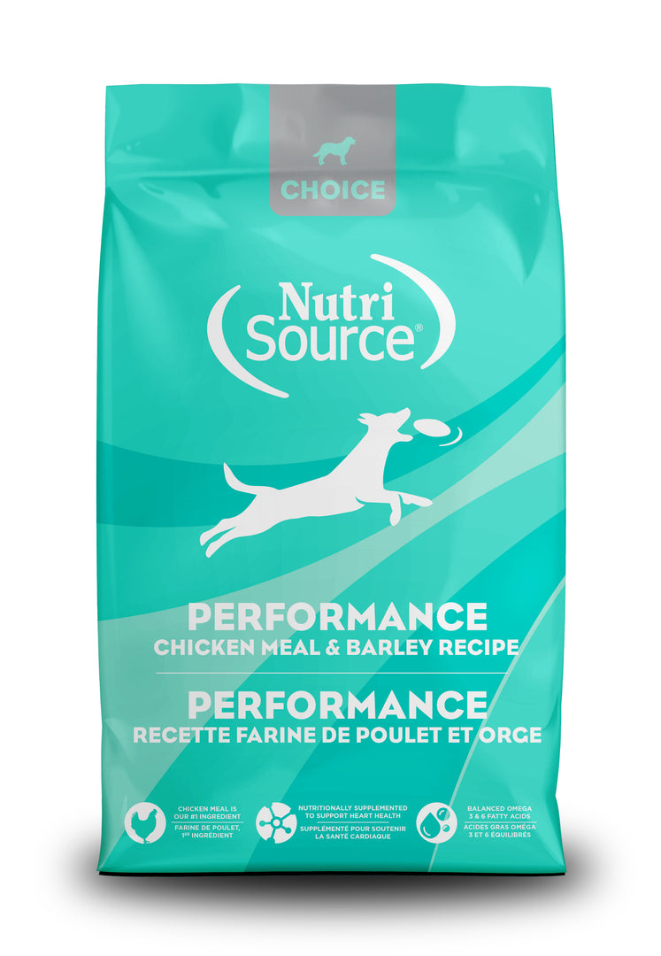 NutriSource Choice - Chien Performance Poulet et Orge - Nourriture Sèche pour Chiens