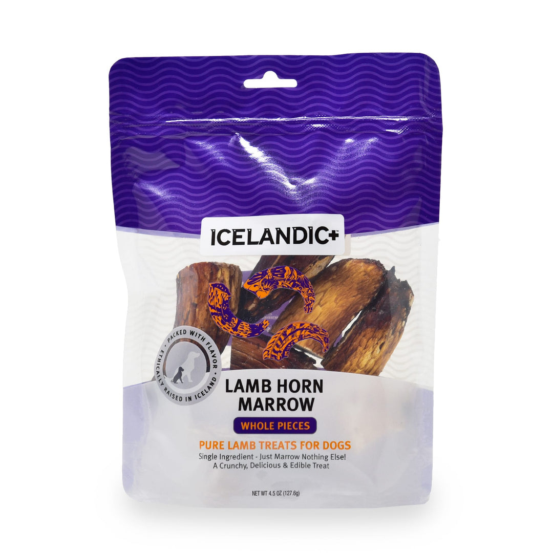 Icelandic+ Morceaux de Moelle d'Agneau - Gâteries Séchéess à l'Air pour Chiens