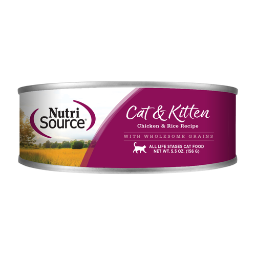 NutriSource - Chat & Chaton Pâté de Poulet et Riz - Nourriture Humide pour Chats