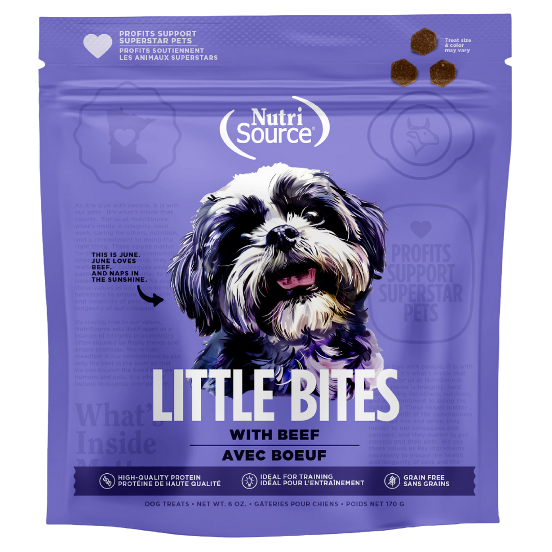 NutriSource - Petites Bouchées de Boeuf - Gâteries d'Entraînement pour Chiens