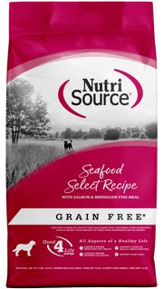 NutriSource - Chien Fruits de Mer (Seafood Select) - Nourriture Sèche Sans Grains pour Chiens
