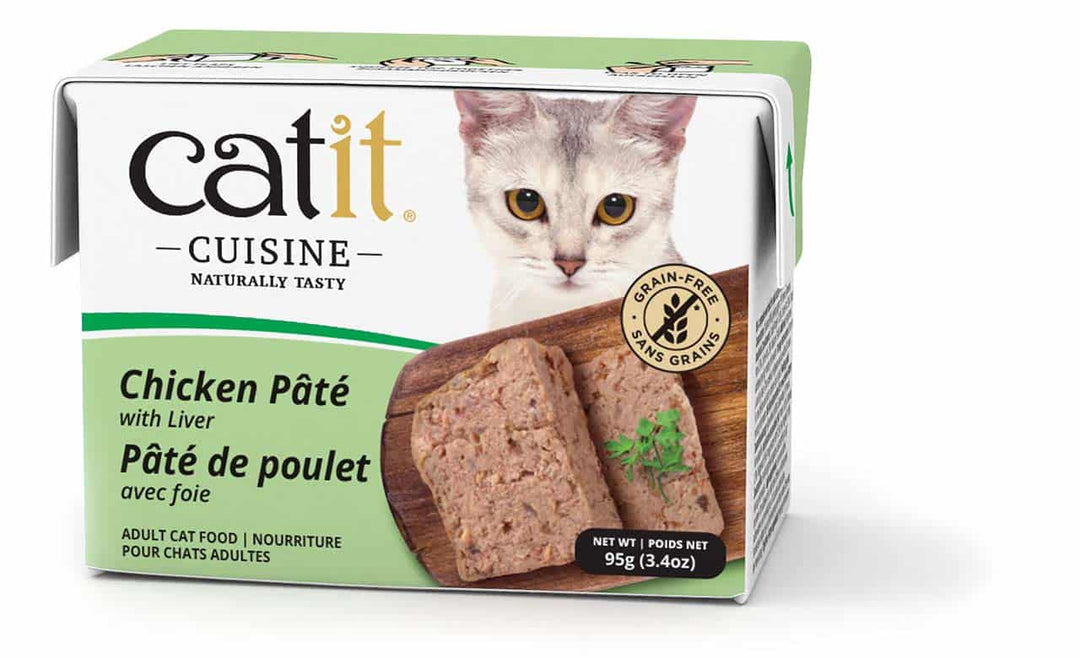 Catit Cuisine - Pâté de Poulet et Foie - Nourriture Humide Sans Grains pour Chats Adultes en Tetra Pak