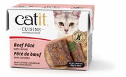 Catit Cuisine - Chat Adulte Pâté de Boeuf et Carottes - Nourriture Humide Sans Grains pour Chats en Tetra Pak