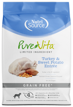 Voir l’image dans la galerie, NutriSource PureVita - Chien Dinde et Patate Douce - Nourriture Sèche à Ingrédients Limités Sans Grains pour Chiens