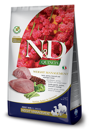 Famina N&D Quinoa - Gestion du Poids, Agneau - Nourriture Sèche pour Chiens Petites Races