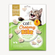 Catit Creamy Bitz - Poulet et Canard - Gâteries à Lécher Sans Grains pour Chats