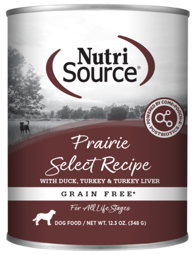 NutriSource - Chien Pâté de Canard, Dinde et Foie de Dinde (Prairie Select) - Nourriture Humide Sans Grains pour Chiens