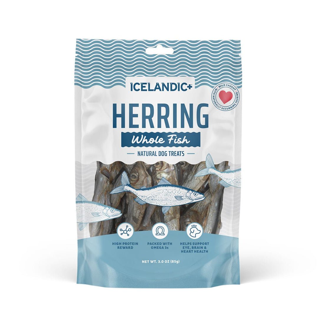 Icelandic+ Hareng Entier - Gâteries Séchéess à l'Air pour Chiens