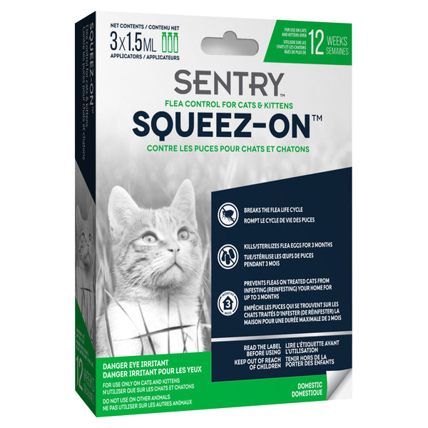 *PETRODEX SENTRY Squeez-On Chat & Chaton