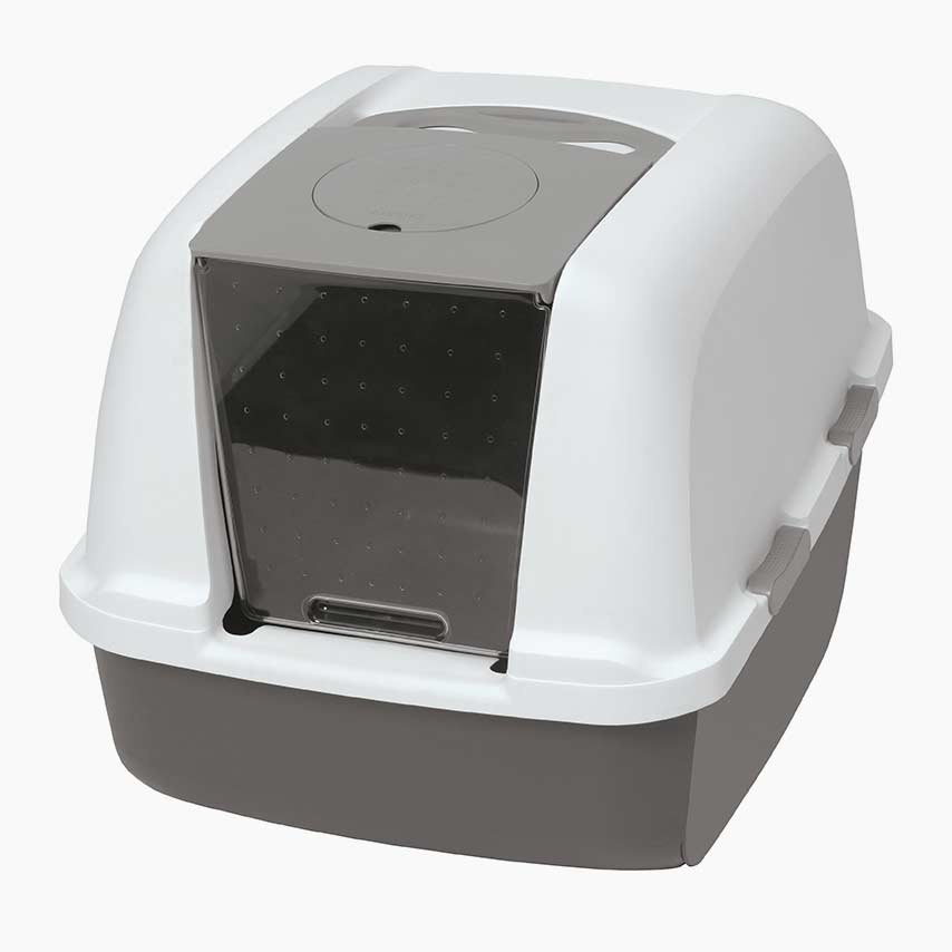 Catit Airsift - Bac Couvert à Filtration Double Action - Bac à Litière pour Chats