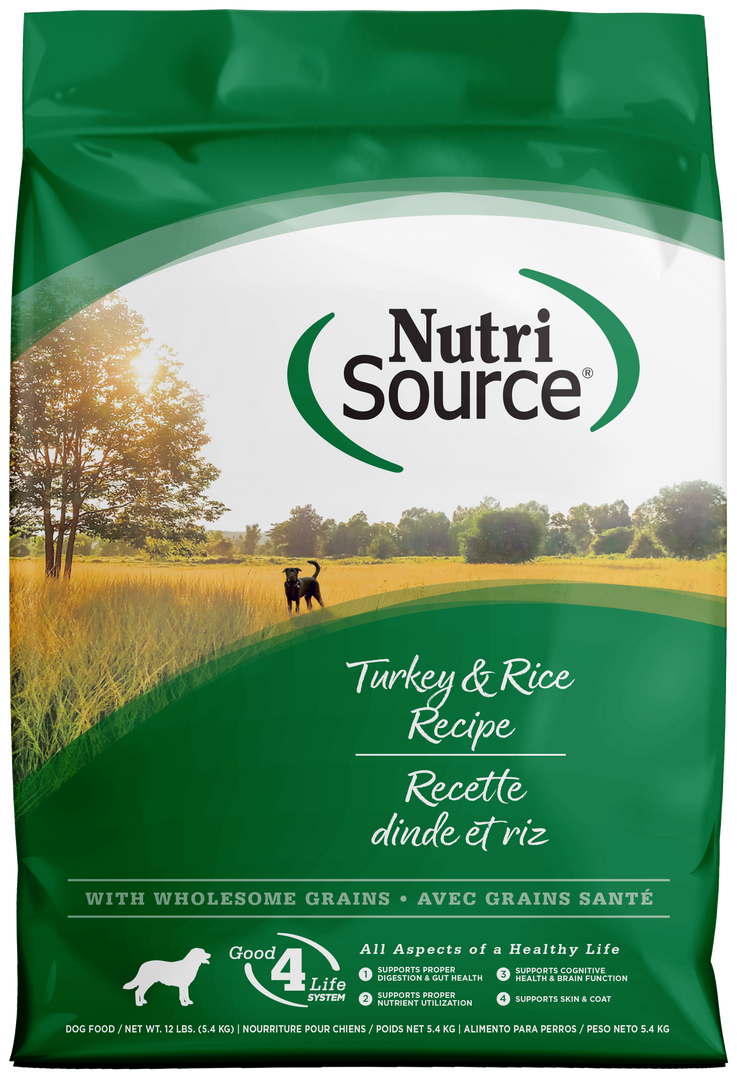 NutriSource - Chien Adulte Dinde et Riz - Nourriture Sèche pour Chiens