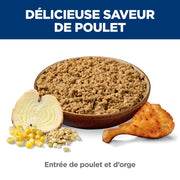 Hill's Science Diet - Entrée de Poulet et Orge - Nourriture Humide pour Chiens Adultes 7+ Ans