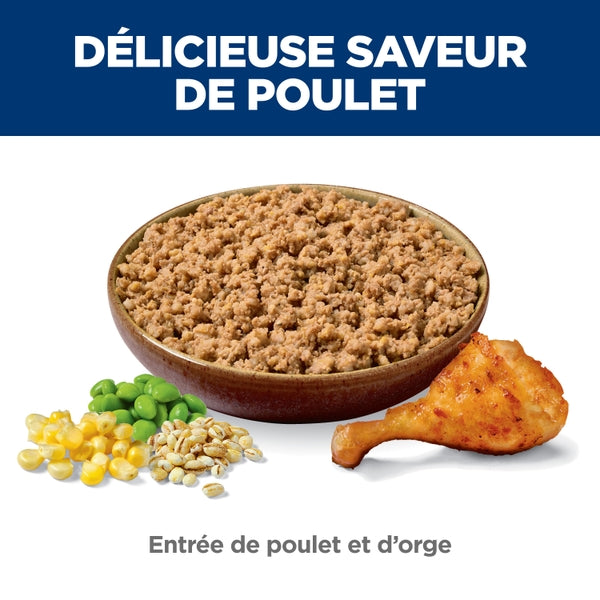 Hill's Science Diet - Entrée de Poulet et Orge - Nourriture Humide pour Chiens Adultes 1-6 Ans
