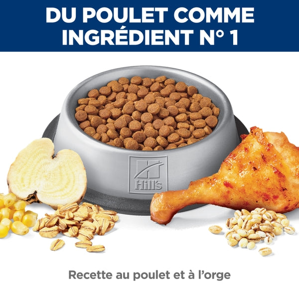 Hill's Science Diet - Digestion Parfaite (Perfect Digestion), Poulet et Orge - Nourriture Sèche pour Chats Adultes 7+ Ans