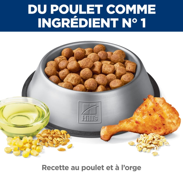 Hill's Science Diet - Soins Bucco-Dentaires (Oral Care), Poulet et Orge - Nourriture Sèche pour Chiens Adultes de Miniatures et Petites Races