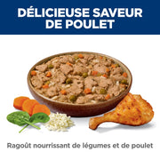 Hill's Science Diet - Chien Adulte Poids Santé (Perfect Weight) Ragoût de Légumes et Poulet - Nourriture Humide pour Chiens