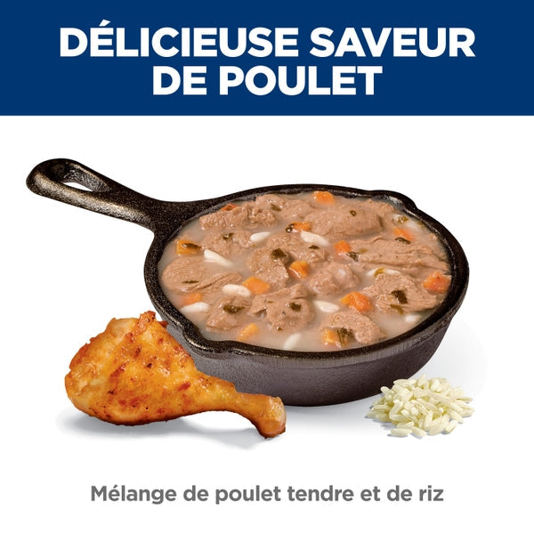 Hill's Science Diet Cuisine Santé - Ragoût de Poulet Tendre et Riz - Nourriture Humide pour Chatons