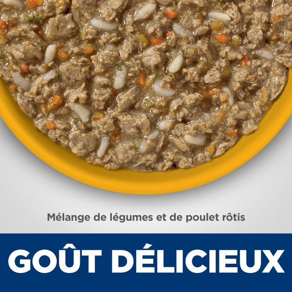 Hill's Science Diet - Poids Parfait - Ragoût de Légumes et Poulet Rôtis - Nourriture Humide pour Chats Adultes