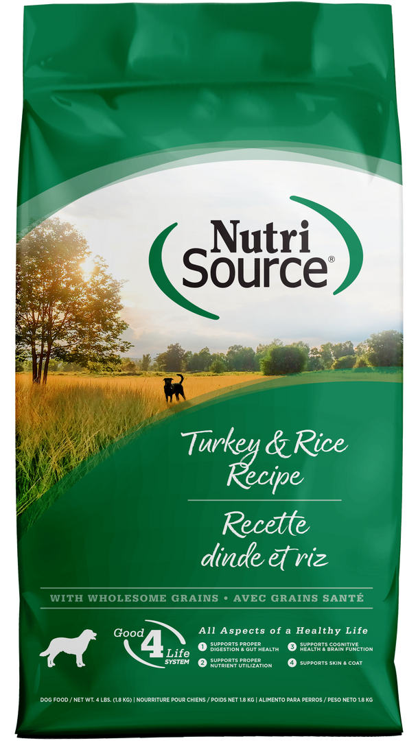 NutriSource - Chien Adulte Dinde et Riz - Nourriture Sèche pour Chiens