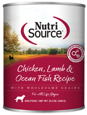 NutriSource - Chien Pâté de Poulet, Agneau et Poisson de Mer - Nourriture Humide pour Chiens