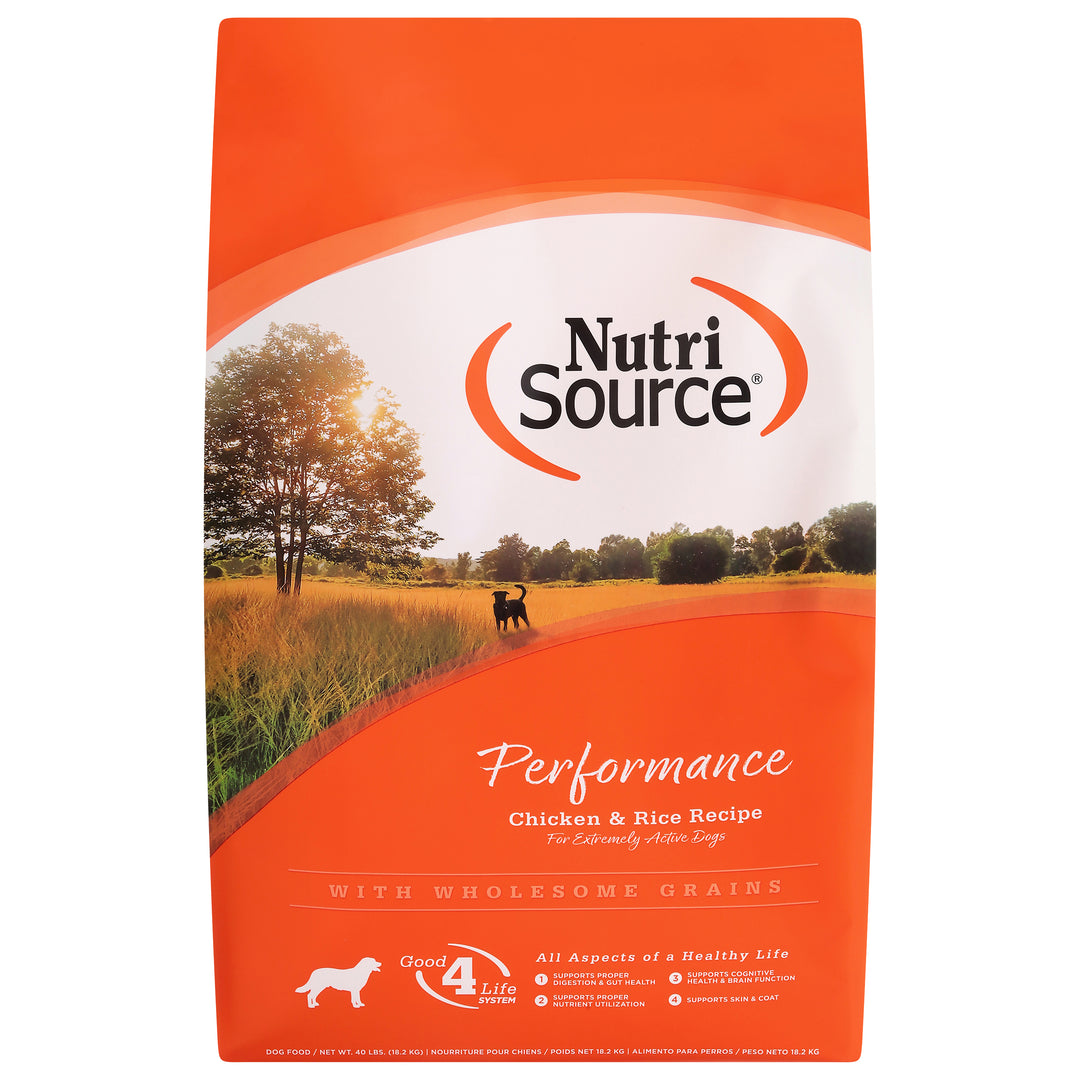 NutriSource - Chien Performance Poulet et Riz - Nourriture Sèche pour Chiens