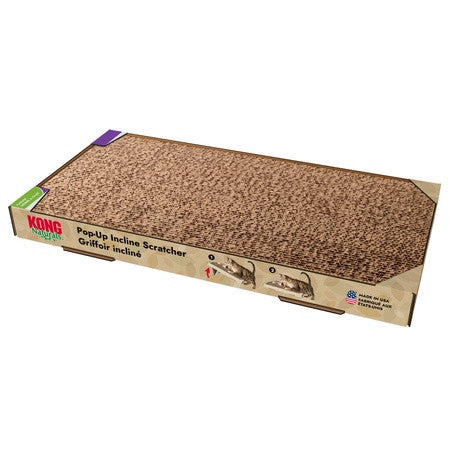 Kong Naturals - Grattoir Double Inclinable Pop-Up avec Herbe à Chat