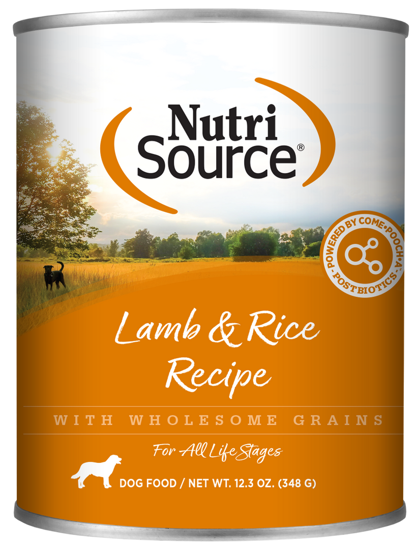 NutriSource - Chien Pâté d'Agneau et Riz - Nourriture Humide pour Chiens