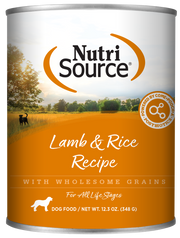 NutriSource - Chien Pâté d'Agneau et Riz - Nourriture Humide pour Chiens
