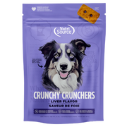 NutriSource Crunchy Crunchers - Saveur de Foie - Biscuits Sans Grains pour Chiens