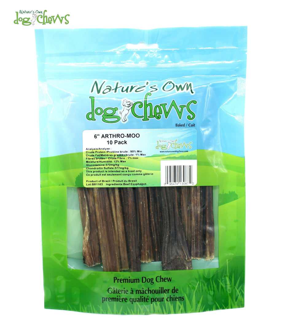 Nature's Own - Bâtons d'Oesophage de Boeuf 6” - Gâteries Naturelles pour Chiens