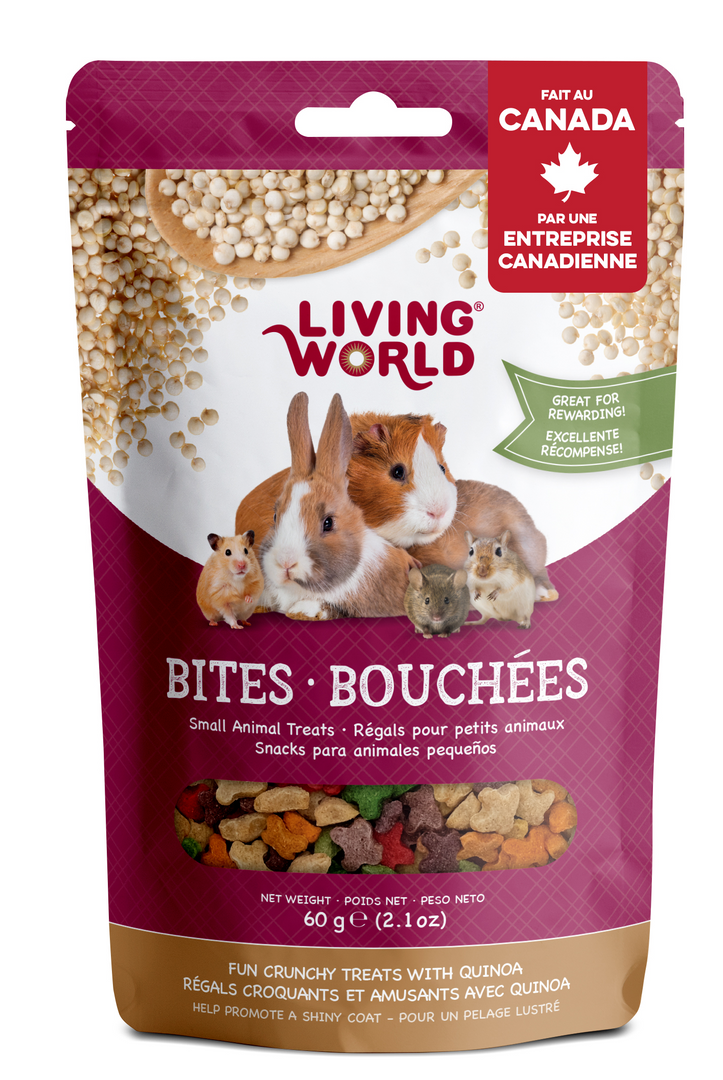 Living World - Bouchées au Quinoa - Gâteries pour Rongeurs