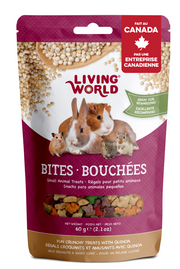 Living World - Bouchées au Quinoa - Gâteries pour Rongeurs