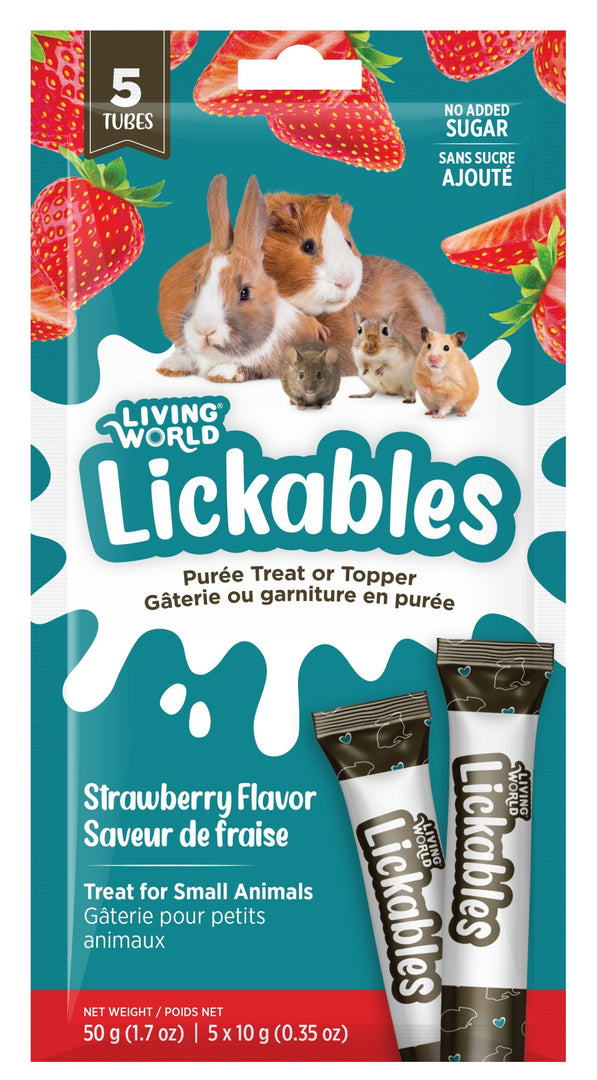Living World - Lickables Fraise - Gâteries pour Rongeurs