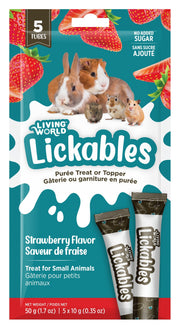 Living World - Lickables Fraise - Gâteries pour Rongeurs