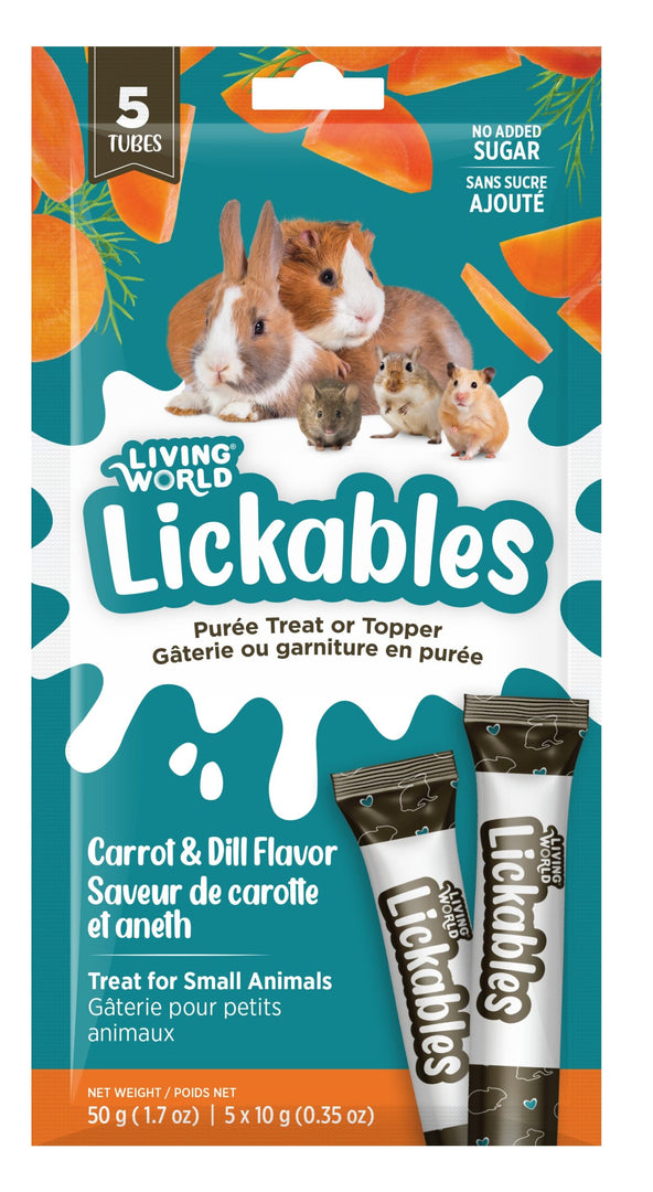 Living World - Lickables Carotte et Aneth - Gâteries pour Rongeurs