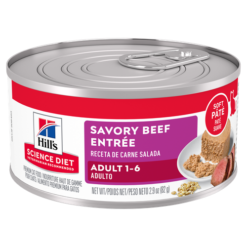 Hill's Science Diet - Chat Adulte Pâté de Boeuf - Nourriture Humide pour Chats