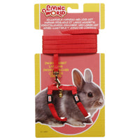 LW Laisse 48" & Harnais Lapin Nain Rouge