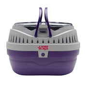 LW Cage de Transport Violette S pour Petits Animaux