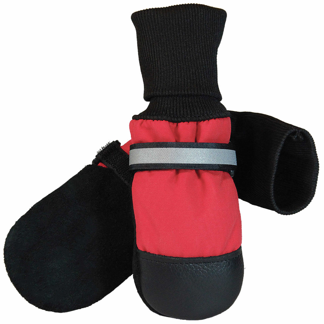 MUTTLUKS Bottes Fleece Itty Bitty Rouge x4