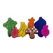 LW Jouet Rongeur Nibblers en Bois Fruits et de Légumes x14