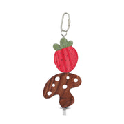 LW Jouet Rongeur Nibblers en Bois Fraise et Champignon sur Tige