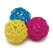 LW Jouet Rongeur Nibblers en Osier Balles x3