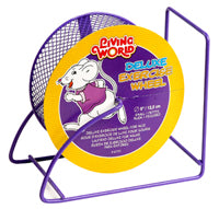 *LW Jouet Rongeur Roue d'Exercise De Luxe Métal 5" Violette