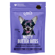 NutriSource Nutty Butter Bites - Beurre d'Arachide et Pomme - Gâteries Sans Grains pour Chiens