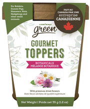 Living World Green - Gourmet Toppers Mélange Botanique - Gâteries pour Rongeurs